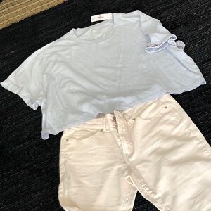 PINK (XXL) cropped T-Shirt